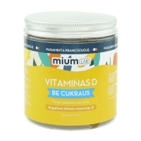 MIUM Lab Maisto papildas VITAMINAS D. Be cukraus. Guminukai, N42