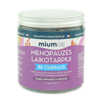 MIUM Lab Maisto papildas MENOPAUZĖS LAIKOTARPIUI. Be cukraus. Guminukai,  N42