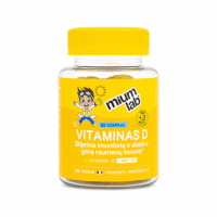 MIUM Lab Maisto papildai KIDS VITAMINAS D. Be cukraus. Guminukai, N30