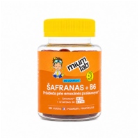 MIUM Lab Maisto papildai KIDS ŠAFRANAS+B6. Be cukraus. Guminukai, N30