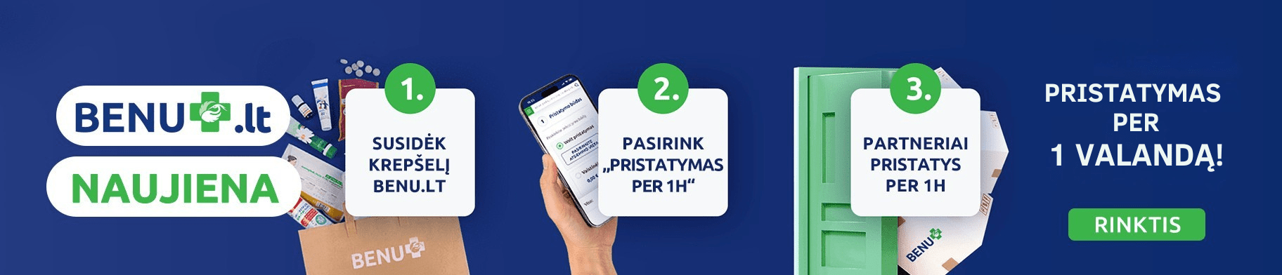 BENU.LT NAUJIENA - PRISTATYMAS PER 1 VALANDĄ!