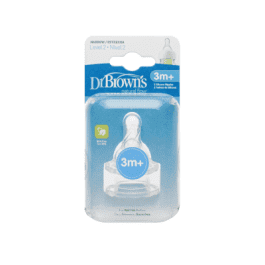 DR. BROWN'S žindukai siauro kaklelio buteliukams 3-6 mėn., N2