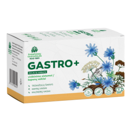 ŠVENČIONIŲ VAISTAŽOLĖS virškinimui, kepenims GASTRO+, žolelių arbata, 1,5 g x 20 vnt.