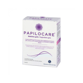 PAPILOCARE makšties gelis, vienadozės kaniulės, 5 ml, N7