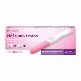 LIVSANE testas nėštumui nustatyti, ankstyvas, kasetė N1