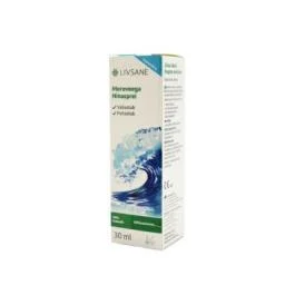 LIVSANE izotoninis jūros vandens nosies purškalas 30 ml