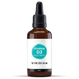 VIRIDIAN skystas vitaminas D3 vaikams "VIRIDIKID VITAMIN D Drops" 400IU, 30 ml