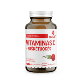 ECOSH vitaminas C su erškėtuogėmis, kapsulės, N90