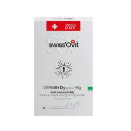 SwissOvit vitaminas D3 4000IU+K2 kapsulės, N30