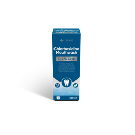 LIVSANE burnos skaliklis su 0,2% chlorhexidinu, 250 ml