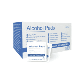 LINKFAR servetėlės su alkoholiu 6x3 cm (su 70% alk.), N100