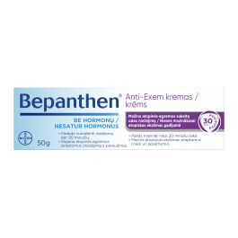 BEPANTHEN ANTI-EXEM kremas malšina niežėjimą, 50 g
