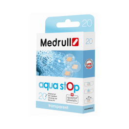 Medrull vandeniui atsparūs, permatomi pleistrai Aqua stop, apvalūs 2,2 cm, N20