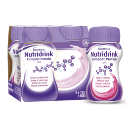 NUTRIDRINK Compact Protein miško uogų skonio, 4X125ML
