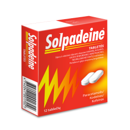 SOLPADEINE tabletės 500 mg/8 mg/30 mg N12