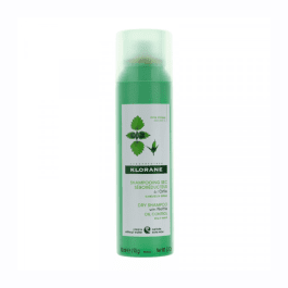 KLORANE sausas šampūnas riebiai galvos odai su dilgėlėmis Dry shampoo Nettle 150 ml