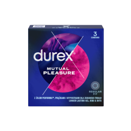 DUREX MUTUAL PLEASURE prezervatyvai, 3 vnt.