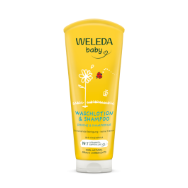 WELEDA CALENDULA BABY šampūnas ir kūno prausiklis, 200 ml