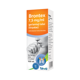 BRONTEX 7,5 mg/ml geriamieji lašai 100 ml