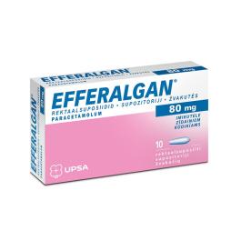 EFFERALGAN 80 mg žvakutės N10