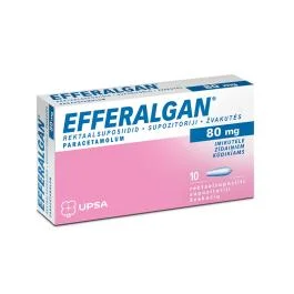 EFFERALGAN 80 mg žvakutės N10