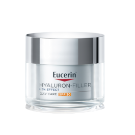 EUCERIN Hyaluron-Filler +3x Effect dieninis veido kremas SPF 30 visų tipų odai su hialurono rūgštimi, 50 ml