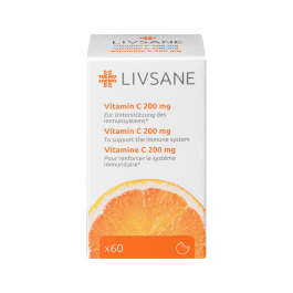 LIVSANE 200 mg Vitaminas C kramtomosios tabletės N60