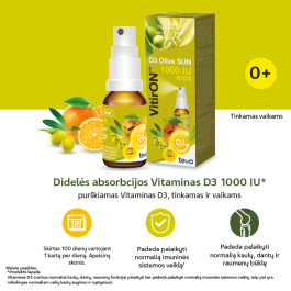 VitirON D3 Olive Sun 1000IU purškalas 10 ml