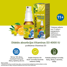 VitirON D3 Olive Sun 4000IU purškalas 10 ml