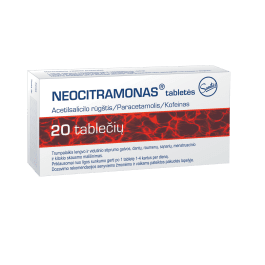 Neocitramonas tabletės N20