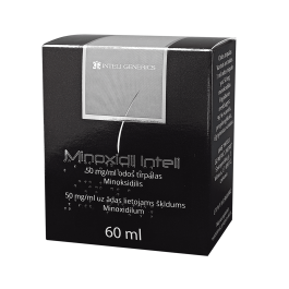 MINOXIDIL INTELI 50 mg/ml odos tirpalas 60 ml