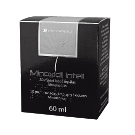 MINOXIDIL INTELI 50 mg/ml odos tirpalas 60 ml