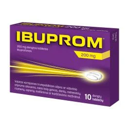 Ibuprom 200 mg plėvele dengtos tabletės N10