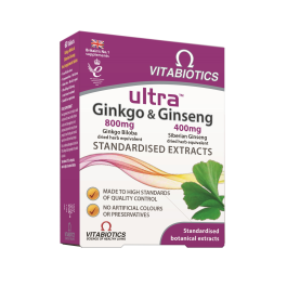 ULTRA GINKGO & GINSENG tabletės N60