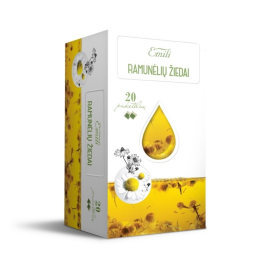 EMILI RAMUNĖLIŲ ŽIEDAI, žolelių arbata, 1,5 g, 20 vnt.