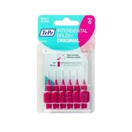 TePe rožiniai tarpdančių šepetėliai G2, 0,4 mm, N6