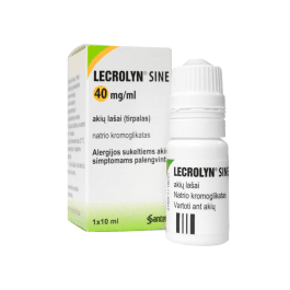 Lecrolyn Sine 40 mg/ml akių lašai 10 ml