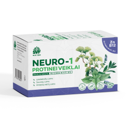 ŠVENČIONIŲ VAISTAŽOLĖS protinei veiklai NEURO-1 SU VIT. B12, žolelių arbata, 1,5 g x 20 vnt.
