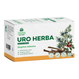 ŠVENČIONIŲ VAISTAŽOLĖS šlapimo takams UROHERBA, žolelių arbata, 1,5 g x 20 vnt.