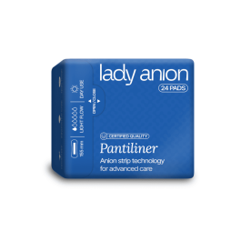 Lady Anion kasdieniniai įklotai su anijonų juostele 155 mm, N24