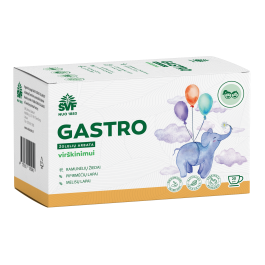 ŠVENČIONIŲ VAISTAŽOLĖS virškinimui GASTRO VAIKAMS, žolelių arbata, 1,5 g x 20 vnt