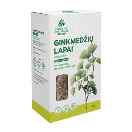 ŠVENČIONIŲ VAISTAŽOLĖS GINKMEDŽIŲ LAPAI, žolelių arbata, 50 g