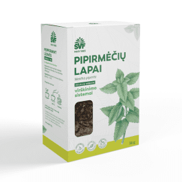 ŠVENČIONIŲ VAISTAŽOLĖS PIPIRMĖČIŲ LAPAI, žolelių arbata, 50 g