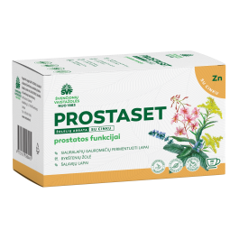 ŠVENČIONIŲ VAISTAŽOLĖS prostatai PROSTASET, žolelių arbata, 1,5 g x 20 vnt.