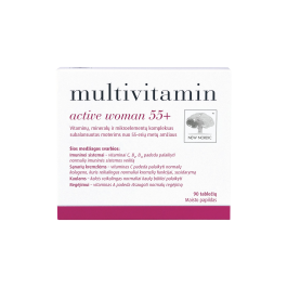 MULTIVITAMIN multivitaminai moterims ACTIVE WOMAN 55+, N90