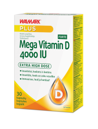 WALMARK MEGA VITAMIN D 4000 IU FORTE kapsulės N30
