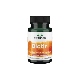 SWANSON BIOTINAS 5000 mcg minkštosios kapsulės, N100