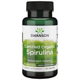 SWANSON SPIRULINA 500 mg tabletės, N180