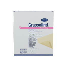 Grassolind neutral sterilus tinklelinis tvarstis, 10 x 10 cm, N1