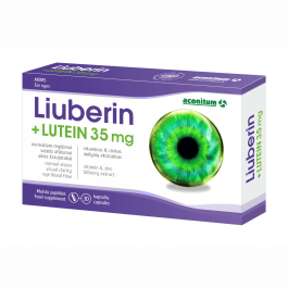 Liuberin + Lutein 35 mg kapsulės N30